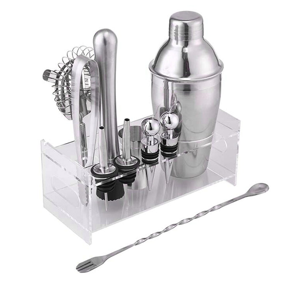 12pcs Stainless Steel Cocktail Shaker Drink Shaker Mixer Drink