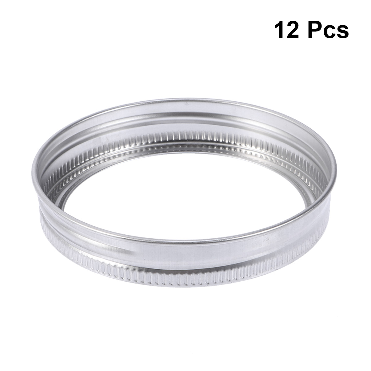12pcs Stainless Steel Screw Bands Rings Rustproof Replacement Jar Lid