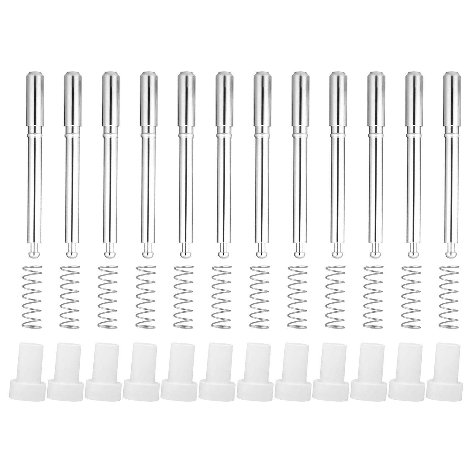 12pcs Steel Window Screen Retainer Pin with White ABS Caps Spring ...