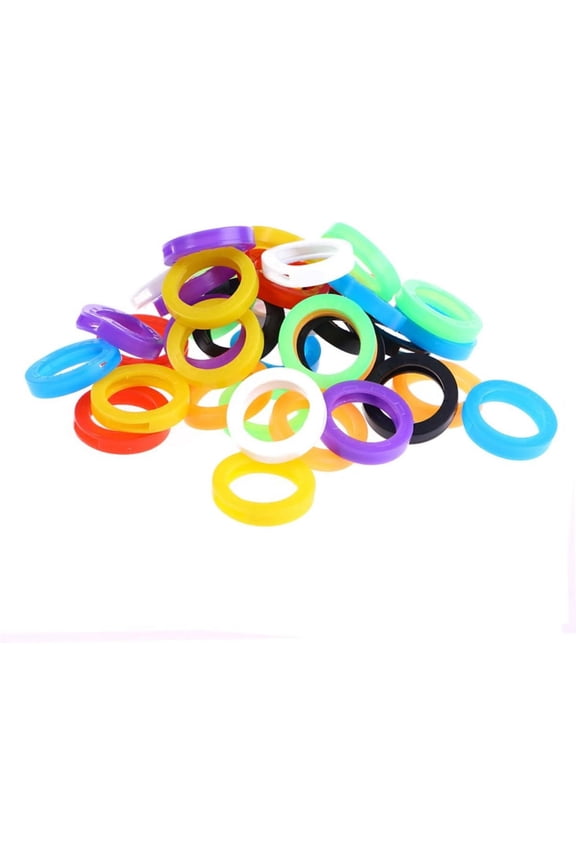 12pcs Sticker Labels Key Covers for Car Keys Colored Keyboard Colored Key Covers Color Coded Key Covers Key Ring Tags Key Sleeve Key Identifiers Key Caps Top Hat Keycaps Cute Keys