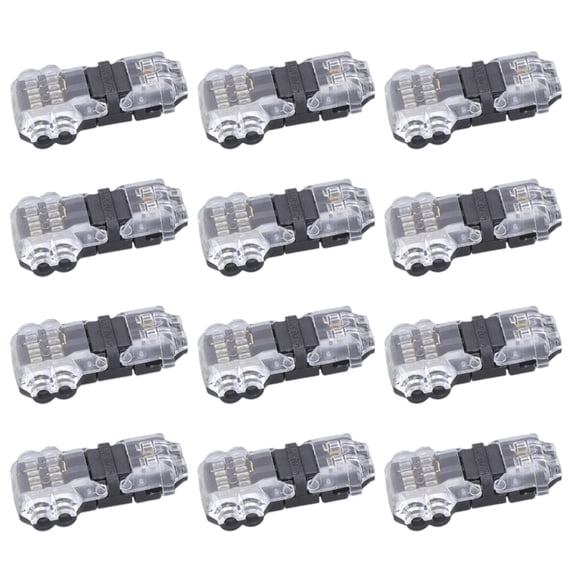 12pcs Stripping 2 Pin Wire Connectors 3 Way Electrical Wire Connectors for Fast Splicing & Tapping In Automotive
