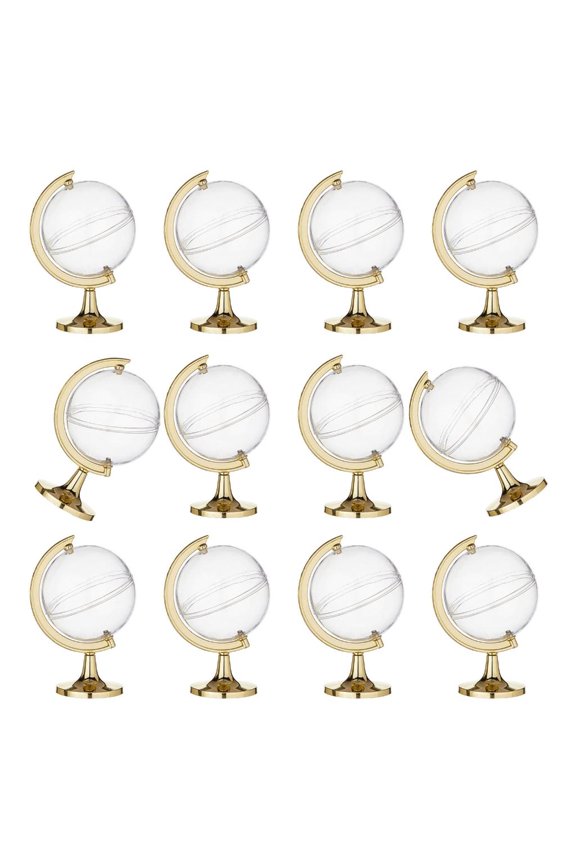 12pcs Stylish Mini Globe Candy Storage For Office Living Room Or Study Decors