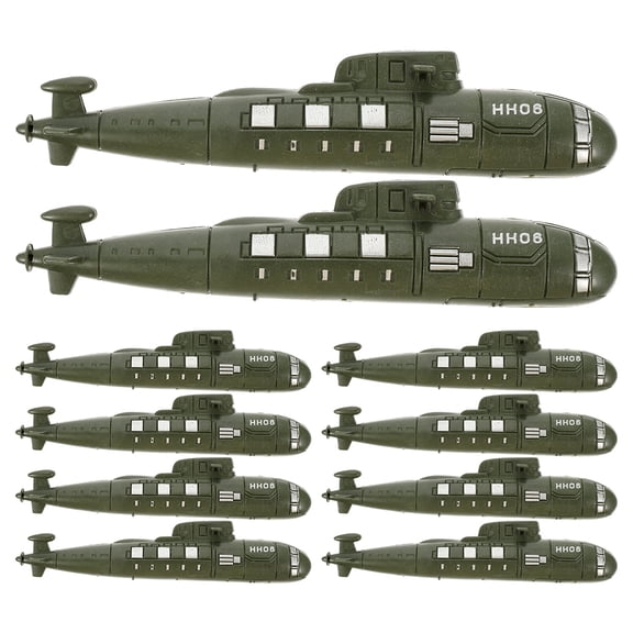 12pcs Submarines Models Simulated Submarines Toys Sand Table Landscaping Submarines