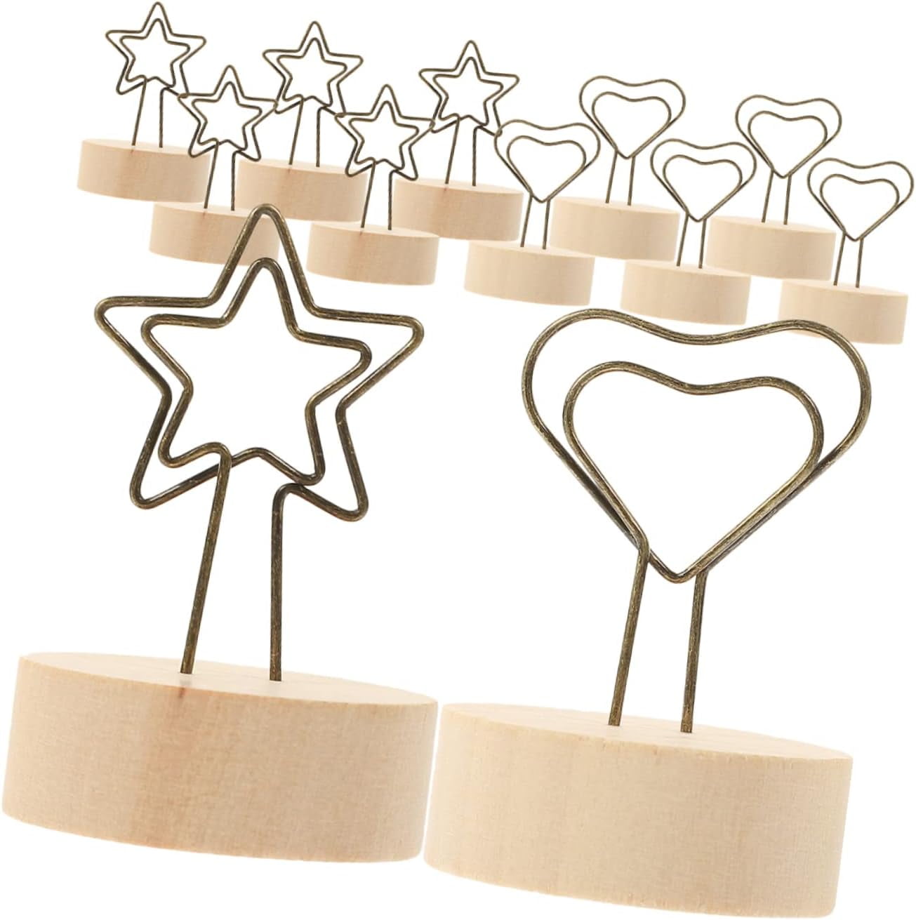 12pcs Table Sign Number Clips Signs Home Menu Heart Picture Banquet