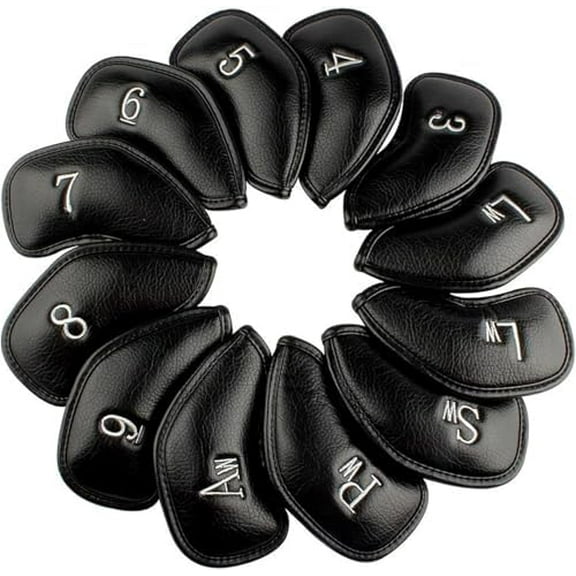 12pcs Thick Synthetic Leather Golf Iron Head Covers Set Headcover Fit All Brands Callaway Ping Taylormade Cobra Etc$$Sport & Recreation Other