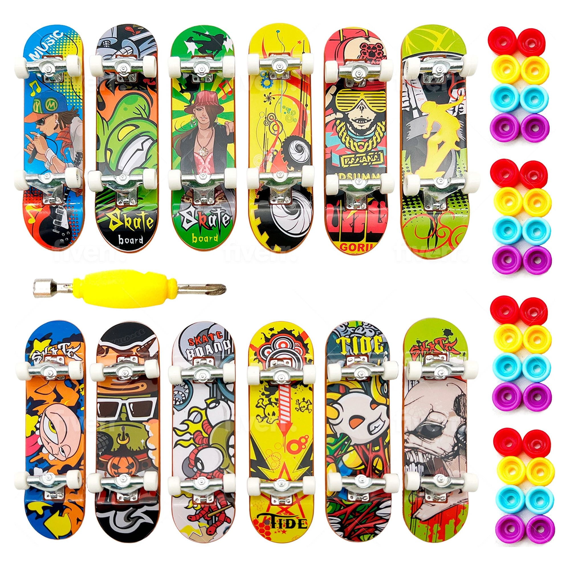 Tech Deck, 96mm Throwback Series Finger Skateboard (Styles May Vary)
