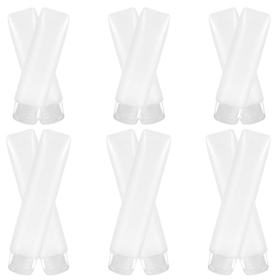 Raindrops Cosmetic Storage Hose Bottle 12Pcs Transparent Refillable Lotion Tubes Portable Squeeze Bottles For Travel Business Trip