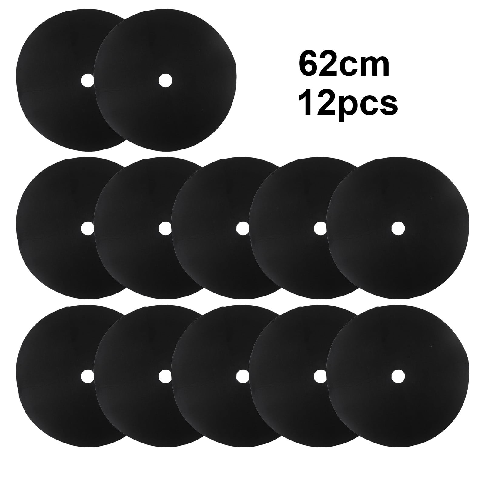 12pcs Tree Mulch Ring Fleece Grass Control Protector Mat cloth Nonwoven fabric