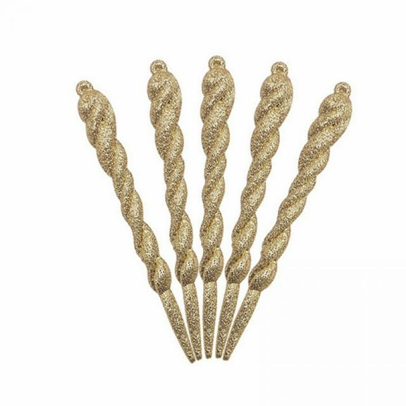 Icicle Ornaments Clear Twisted Icicle Christmas Tree Decorations Artificial Winter Hanging Decor for Christmas Tree Home Festival Decorations