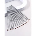 thumbnail image 1 of 12pcs Ultra Fine Eyeliner Brush Set Soft Hair Makeup Brushes Multi Function Portable Eyebrow Brush Cosmetic Tools Eyebrow Brush Eyeshadow Brush Spoolie Spoolie Brush Giveaways, 1 of 4