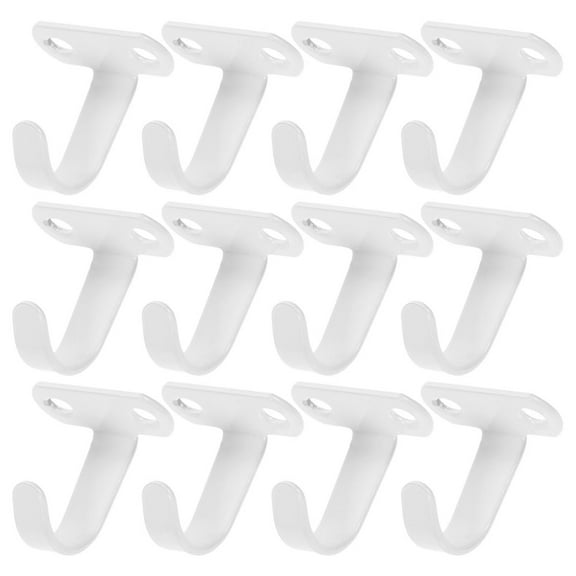 12pcs Under Cabinet Coffee Cup Holder Mug Hooks Kitchen Hook Under Shelf Iron Hooks