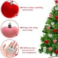 thumbnail image 1 of 12pcs Valentine's Day Flocked Heart Ornament - Plush Velvet Texture Decor, Romantic Love-Themed Ornament & Christmas Tree, Multi-Occasion for Wreaths & Garland Accents, 1.77*2.36in, Red, White, Pink, 1 of 5