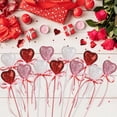thumbnail image 1 of 12pcs Valentines Decorations,Valentine's Day Glitter Foam Heart Picks Decoration for Wedding Flower Arrangements Home Holiday Party Crafts Supplies, 1 of 7