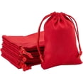thumbnail image 1 of 12pcs Velvet Drawstring Bags Red Cloth Gift Bags Wedding Candy Bags Soft Jewelry Pouches Necklace Bracelet Earrings Rings Organizing for Christmas Gifts Jewel Watch Storage 4.72x3.54inch, 1 of 6