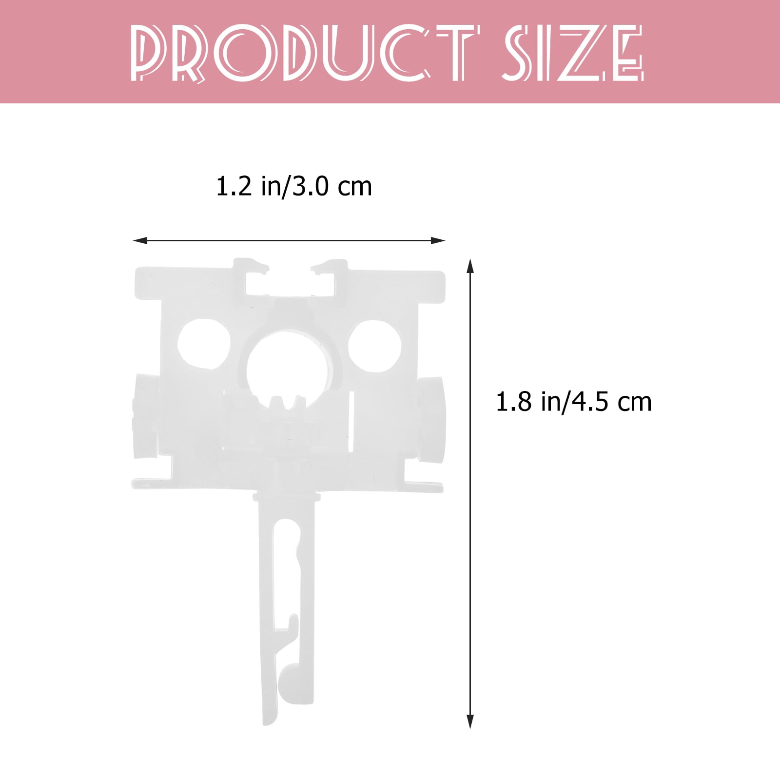 12pcs Vertical Blind Carrier with Stem Replacement Plastic Carrier for