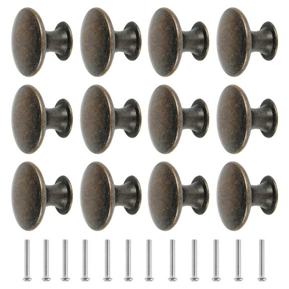 12pcs Vintage Knobs Cabinet Handles Zinc Alloy Drawer Hand Pulls Replacement Furniture Cupboard Closet Door Hardware DIY Knobs