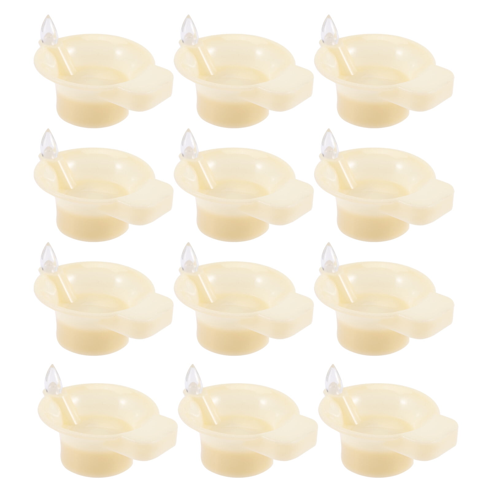 12pcs Wedding Floating Unscented Dripless Wax Discs Led Floating ...