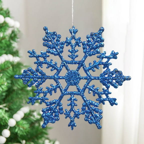 12pcs Winter Snowflake Decorations, Snowflakes Hanging Ornaments on String for Christmas Tree Decor,Winter Wonderland,Ceiling Streamers,Window Accessories,Birthday,New Year Party Decor Craft