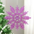 thumbnail image 1 of 12pcs Winter Snowflake Decorations, Snowflakes Hanging Ornaments on String for Christmas Tree Decor,Winter Wonderland,Ceiling Streamers,Window Accessories,Birthday,New Year Party Decor Craft, 1 of 9