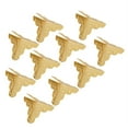 thumbnail image 1 of 12pcs Wooden Box Jewelry Gift Case Corner Decorative Protectors Iron Edge Cover Guard Golden, 1 of 8