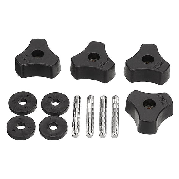 12pcs Woodworking Tool Accessory Quick Action Hold Down Clamp Handle Nut Set for T-Slot T-Tracks