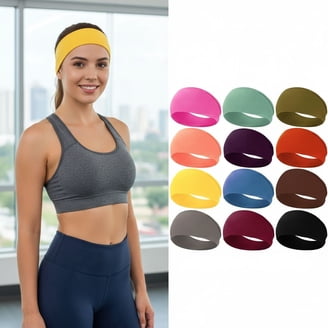 4 Pack Workout Headbands Non Slip Wide Sweatband for Gym Running Yoga 4PCS Workout Headbands Yoga Gym Sports Elastic Wide Sweat  main image 4