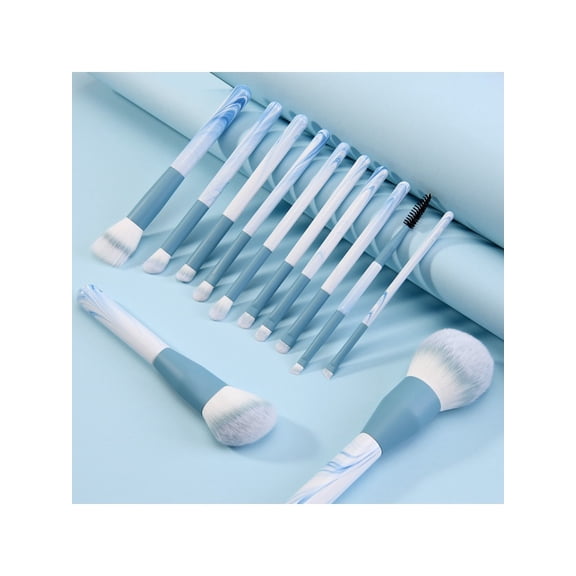 12pcs fancy Clear Sky makeup brush set Super soft hair blush brush Loose brush Dot brush Blade brush Makeup brush
