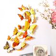 thumbnail image 1 of 12pcs/lot 3D Butterfly Wall Stickers,Double-decker Artificial Butterfly Decorative Sticker,Self-Adhesive Waterproof Artificial Butterflies for House Refrigerator Tile Removable Decor, 1 of 6