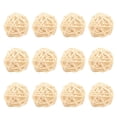 thumbnail image 1 of 12pcs/lot Colorful Rattan Balls Ornaments,Multi-colored Wicker Rattan Balls, Decorative Rattan Balls Crafts for Garden Wedding Party Festival Home Decoration Accessories(1.18*1.18in), 1 of 6