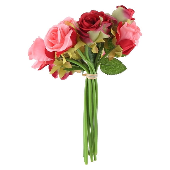 12pcs/lots Wedding bouquet Thai Royal Silk flowers Home Decoration Wedding Decor Red