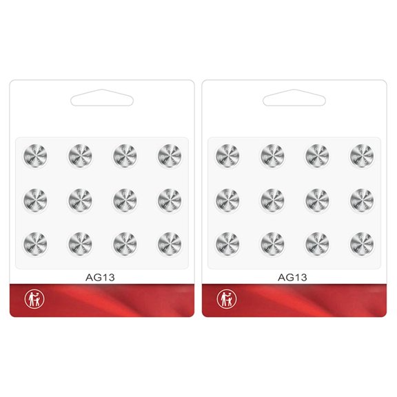 12pcs/pack AG13 1.5V Button Batteries Long Life Alkaline Power Cells For Watches
