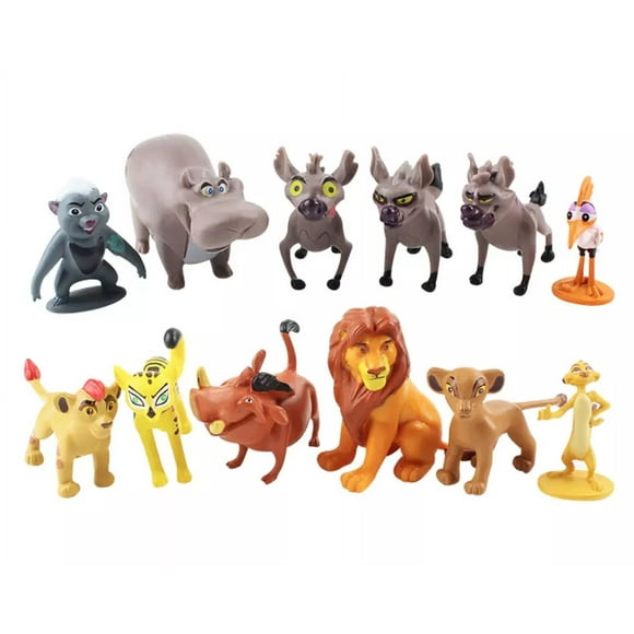 12pcs/set The Lion Guard King Lion Simba Bunga Figures PVC Cake Topper Toy Gift