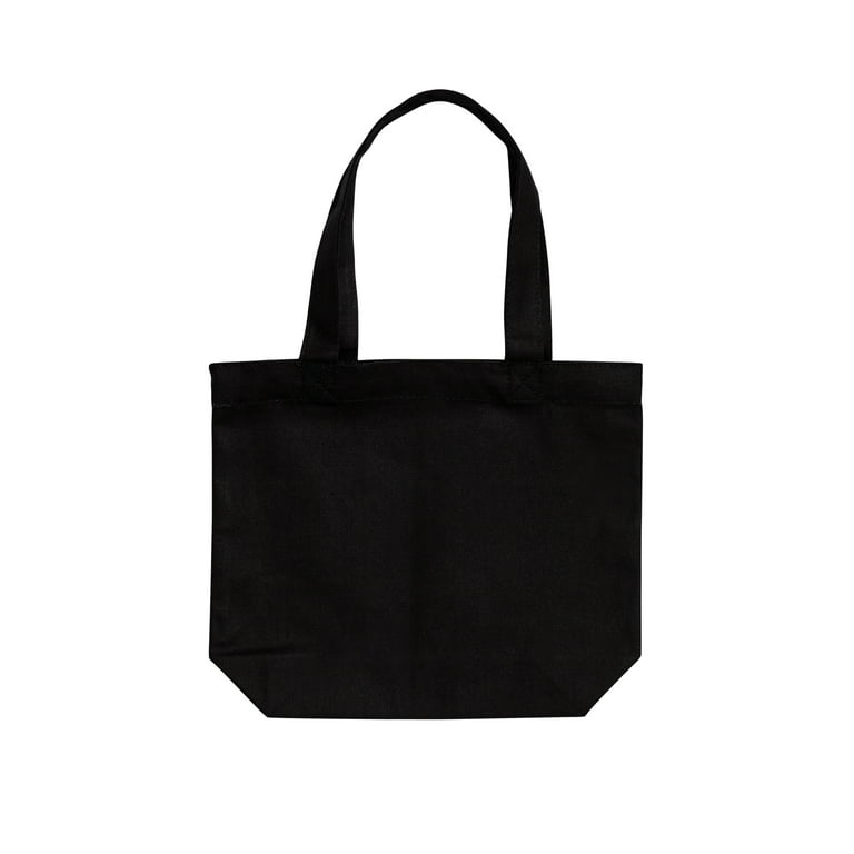 Plain Canvas Tote Bag, With Base, Black Bag, Book Bags ,blank Tote