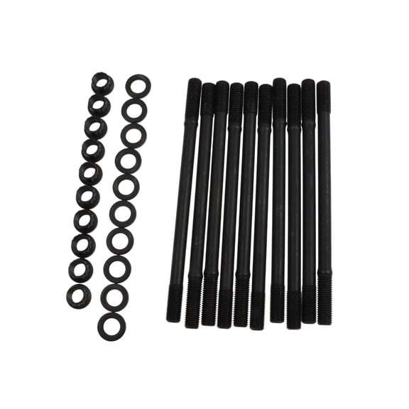 12pt Stud Black Head Stud Kit Fits for Honda Civic Si B16A B16A2 B16A3 1.6L