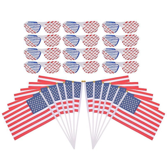 12set American Flag Shutter Glasses