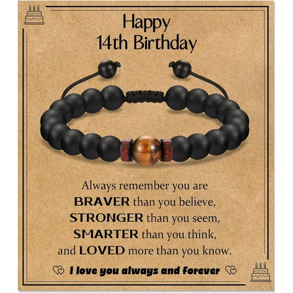 12th - 21st Birthday Gifts Ideal for Boys, 12 13 14 15 16 17 18 19 20 21 Year Old Birthday Bracelet for Son Brother Grandson Nephew Friend