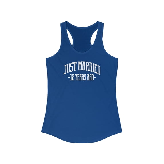 12th Anniversary 12 Years Wedding Married Tank Top Gifts Shirt Womens