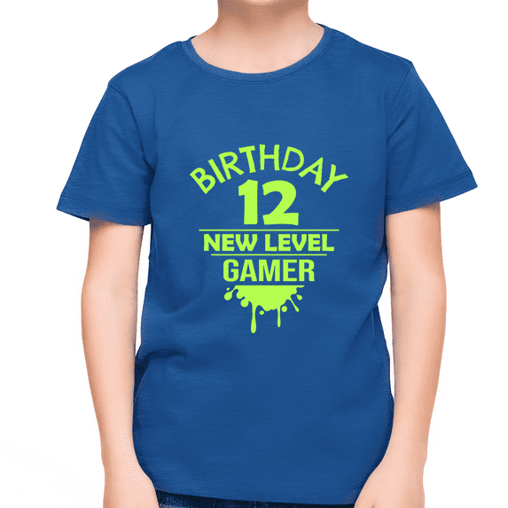 12th Birthday Boy Shirt 12 Year Old Birthday Shirt Gamer Shirt Birthday Shirt Boy 12th Birthday Gift