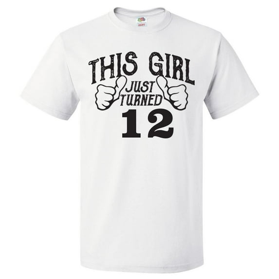 12th Birthday Gift For 12 Year Old This Girl Turned 12 T Shirt Gift