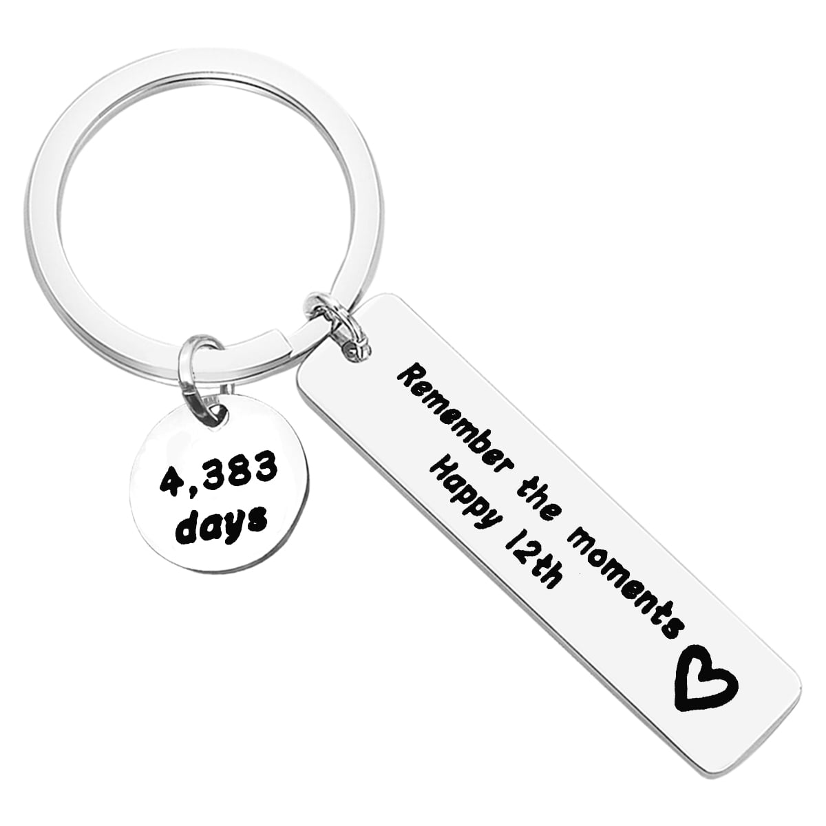 Sweet 16 Keychain Birthday Keychain in Stainless Steel
