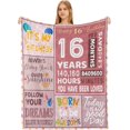 thumbnail image 1 of 12th Birthday Gifts for Girls,Happy 12th Birthday Blanket,12 Year Old Girls Boy Gift Ideas,12th Birthday Decorations Throw Blanket for Teen Daughter Granddaughter Sister Niece 50"x60", 1 of 6