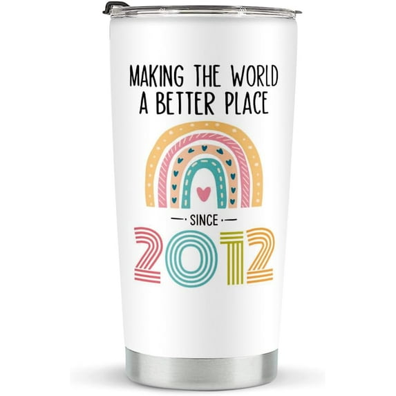12th Birthday Gifts for Girls, Tumbler 20 oz Stainless Steel Vacuum Insulated Tumblers, 2012 Birthday Gifts for Girls, 12 Year Old Birthday Gifts, 12th Birthday Gift Ideas, 12th Birthday Tumbler