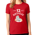 thumbnail image 1 of 12th Birthday Girl Shirt 12 Year Old Girl Birthday Shirt Cat Shirts for Girls Cute Girls Birthday Shirt, 1 of 7