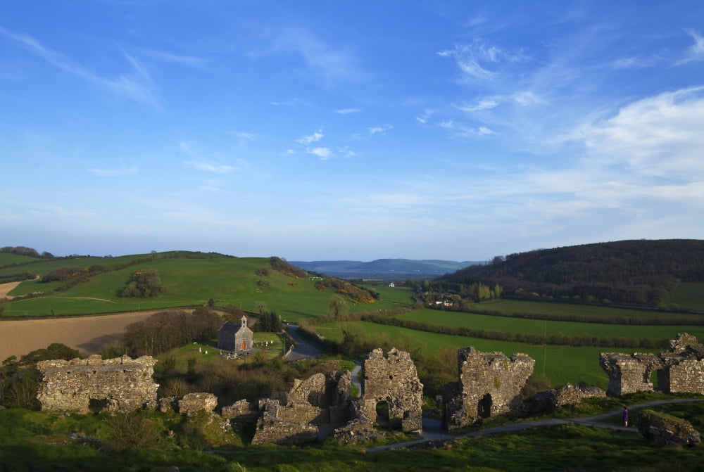12th Century Dunamase Castle Near Portlaois County Laois Ireland Canvas Art - Panoramic Images (27 x 9)