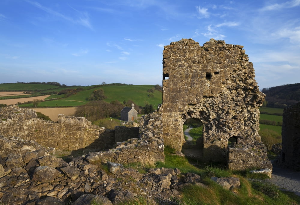 12th Century Dunamase Castle Near Portlaois County Laois Ireland Canvas Art - Panoramic Images (36 x 24)