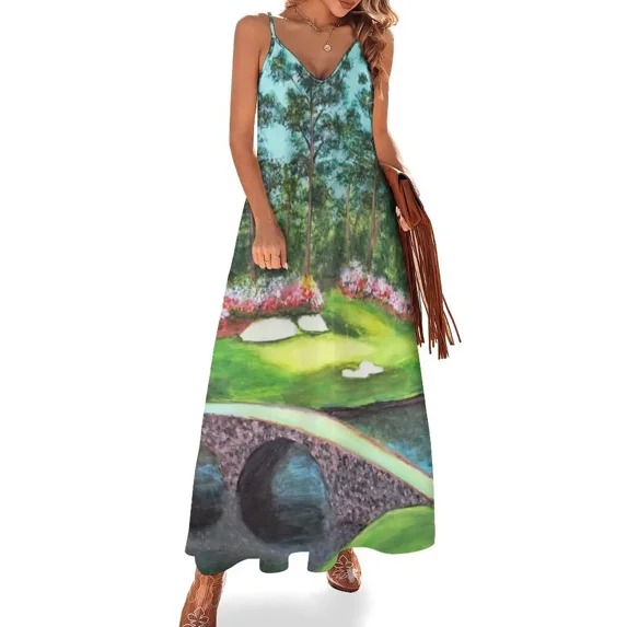 12th Hole At Augusta National Golden Bell Sleeveless Dress Women's clothing long dresses for women Dress