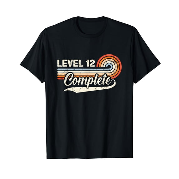 12th Wedding Anniversary For Couples Level 12 Complete T-Shirt