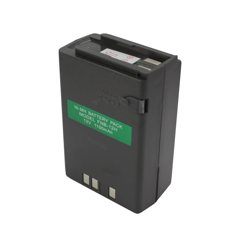 12v 1100mAh NiMh (3" Tall) Replacement  Battery for YAESU VERTEX FNB-12 FNB-12H FT-23R FT-33R FT-73R FT-470 FT-811 FT-911 Amateur Handheld Radio