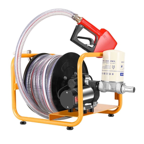 12v/24v/220 Fuel Transfer Pump Electric Refueling Pump, Self-priming Pump, Automatically Stop Electric Oil Pump Fuel Dispenser ,Easy to Use