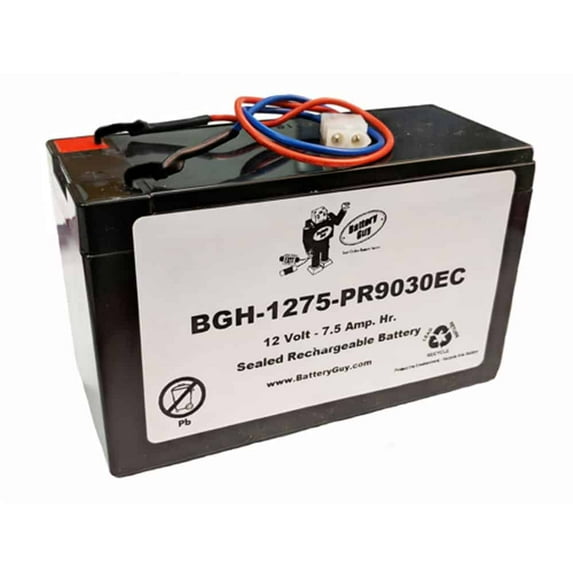 12v 7.5Ah Rechargeable Sealed Lead Acid (Rechargeable SLA) High Rate Battery ~ BGH-1275-PR9030EC